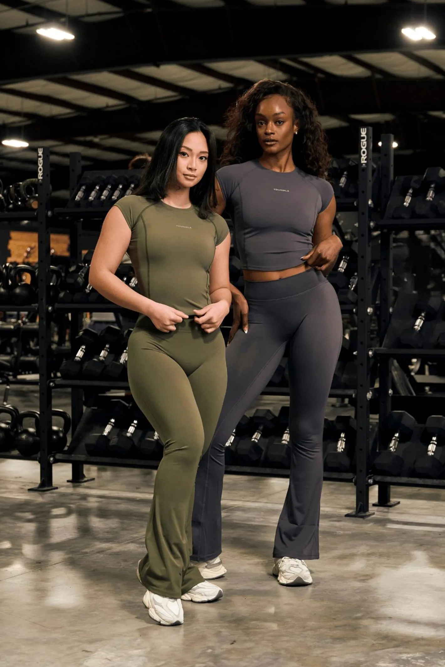 Youngla W227-Curve Flare Leggings<Women Leggings