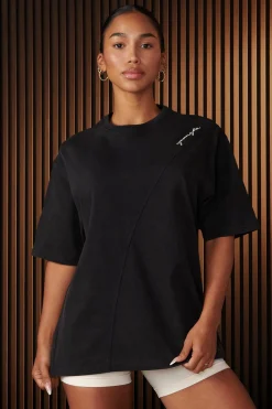 Youngla W431-Curve Oversize Tee<Women Tops