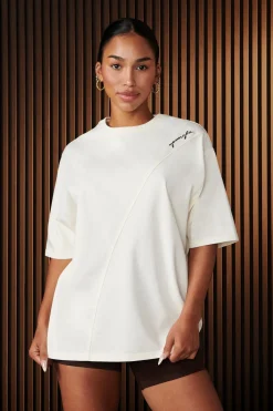 Youngla W431-Curve Oversize Tee<Women Tops