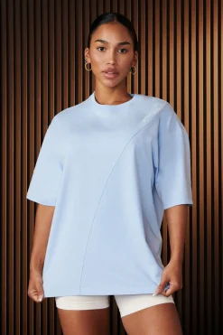 Youngla W431-Curve Oversize Tee<Women Tops