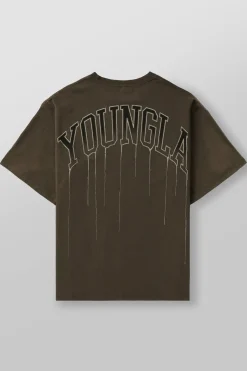 Youngla W428-Drip Oversized Tee<Men Shirts