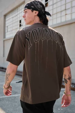 Youngla W428-Drip Oversized Tee<Men Shirts