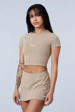 Youngla W442-Love Sets-Baby Tee<Women Tops