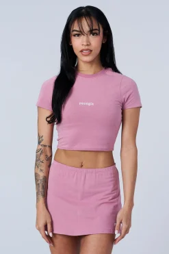 Youngla W442-Love Sets-Baby Tee<Women Tops
