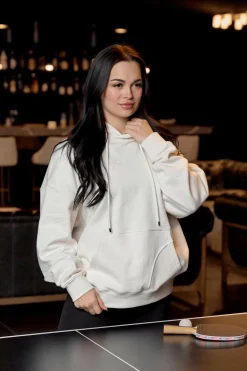 Youngla W518-Minimal Hoodie<Women Outerwear