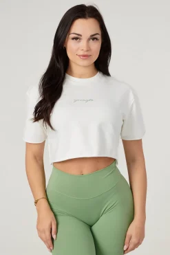 Youngla W426-Not So Basic Cropped Tee<Women Tops