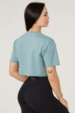 Youngla W426-Not So Basic Cropped Tee<Women Tops