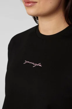 Youngla W426-Not So Basic Cropped Tee<Women Tops