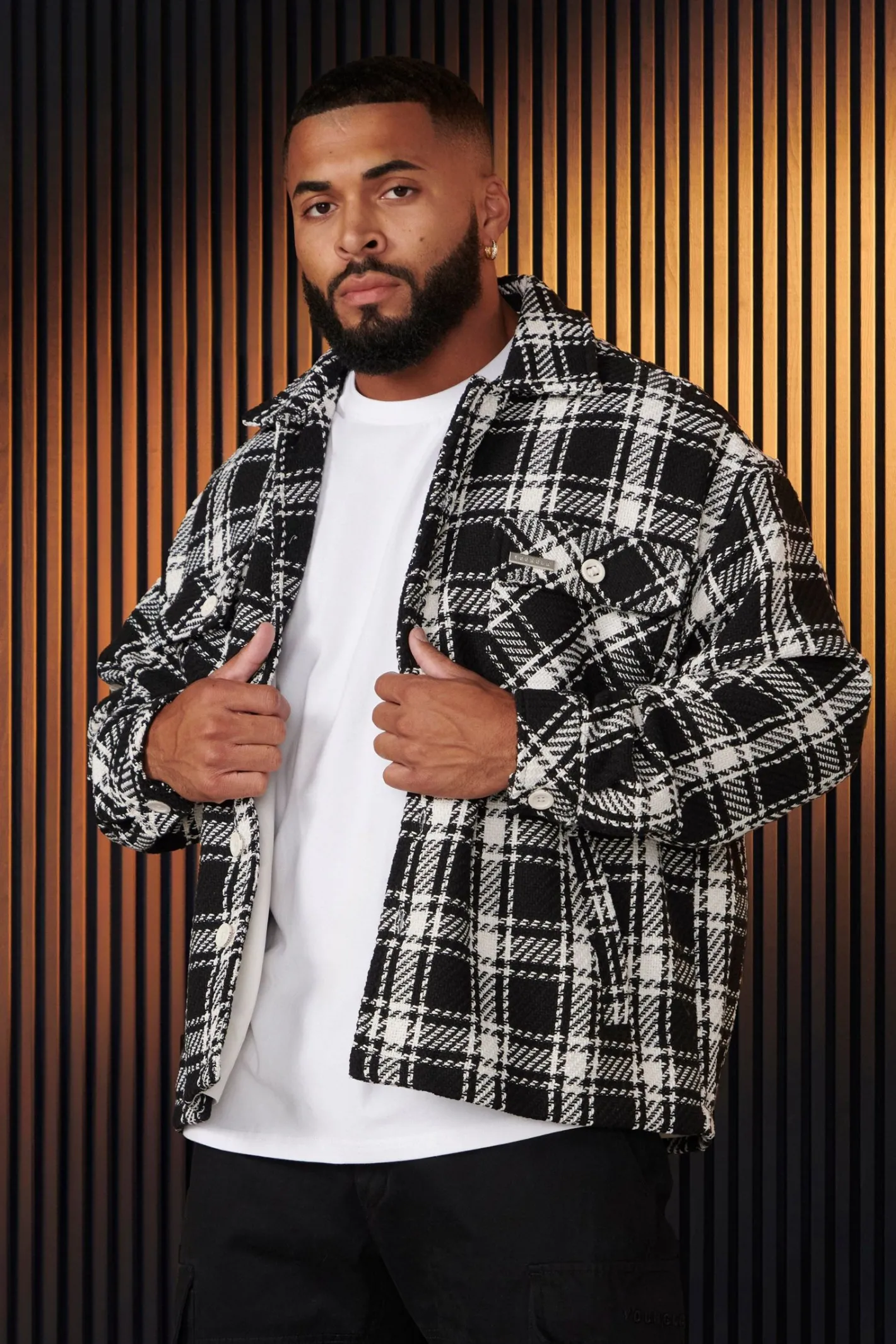Youngla 519-Woven Flannel Jackets<Men Outerwear