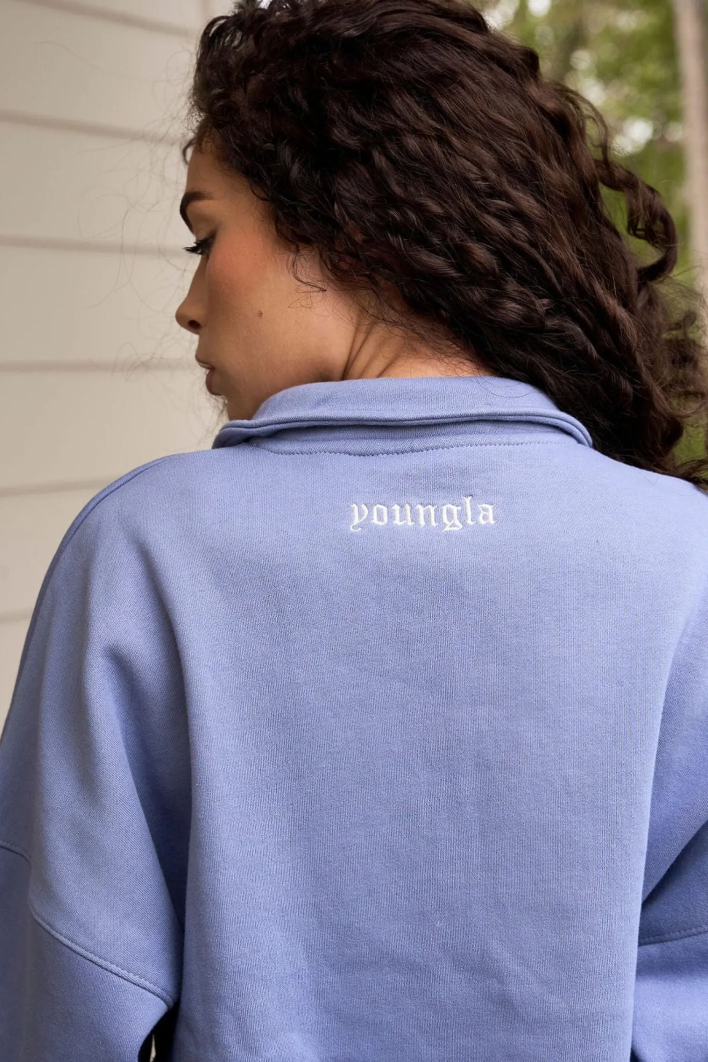 Youngla W525-Teddy Crop Quarter Zip<Women Outerwear