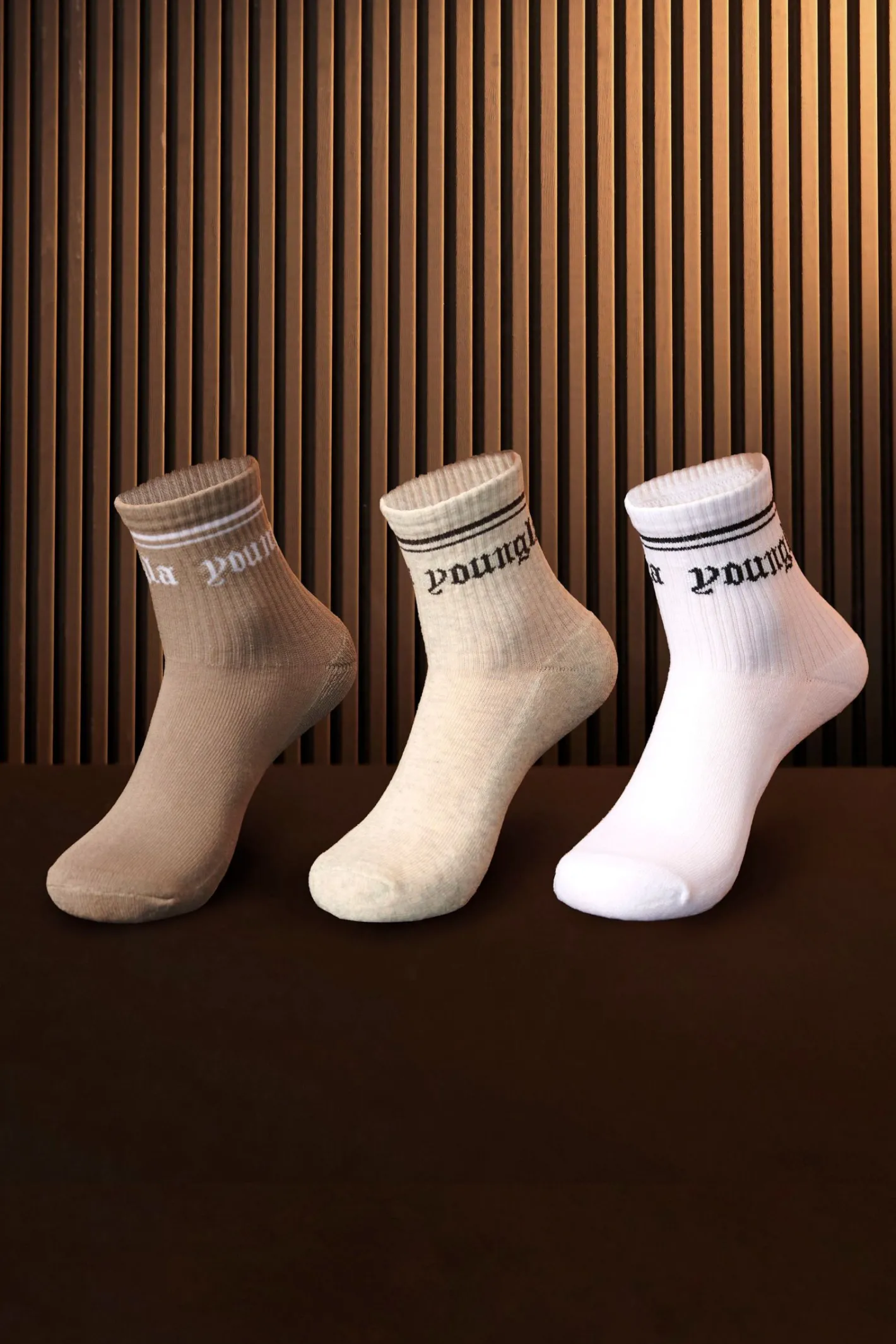 Youngla W605-Urban Crew Sock 3 Pack<Women Accessories