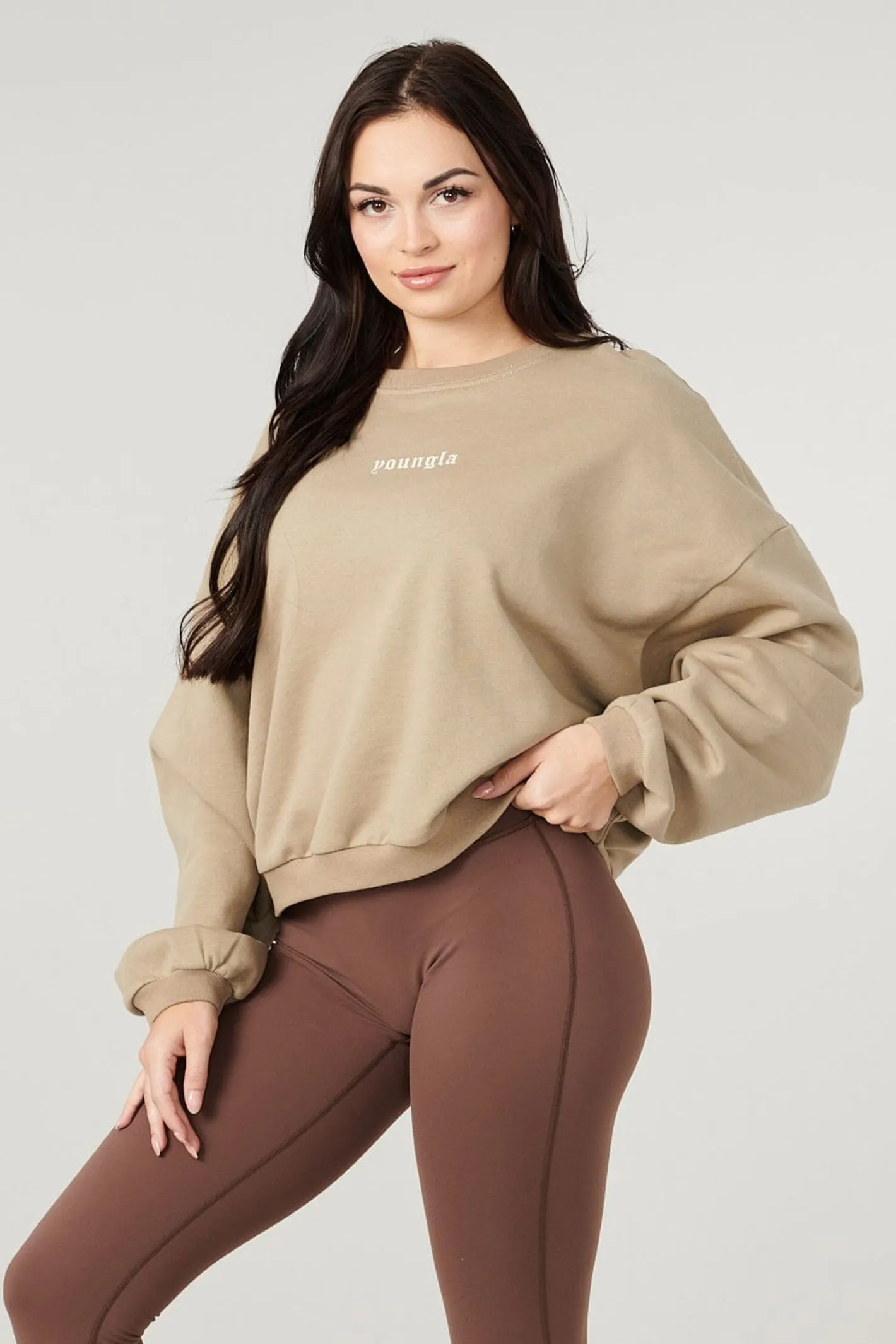 Youngla W513-Willow Crewneck<Women Outerwear